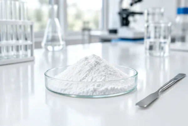 White powder chemical raw material in the laboratory White powder chemical raw material in the laboratory